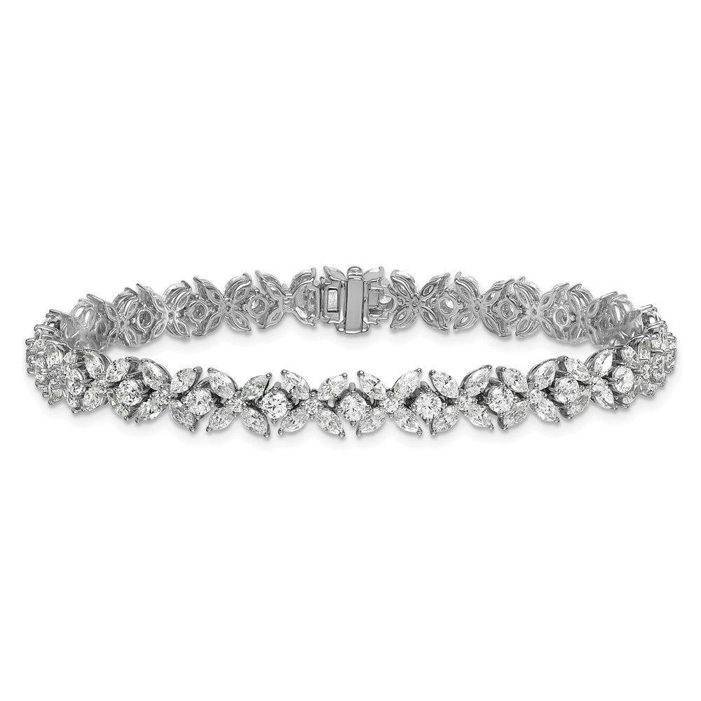 14kw 6 3/4ct Lab Grown Diamond VS+ F+ Complete Fashion Tennis Bracelet