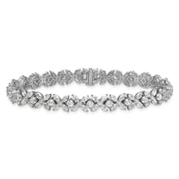 14kw 6 3/4ct Lab Grown Diamond VS+ F+ Complete Fashion Tennis Bracelet