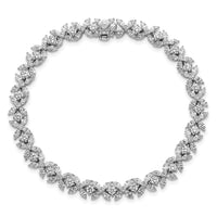 14kw 6 3/4ct Lab Grown Diamond VS+ F+ Complete Fashion Tennis Bracelet