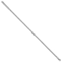 14kw 2 3/4 carat Lab Grown Dia VS+ F+ Comp 6.5in w/1in ext. Tennis Bracelet