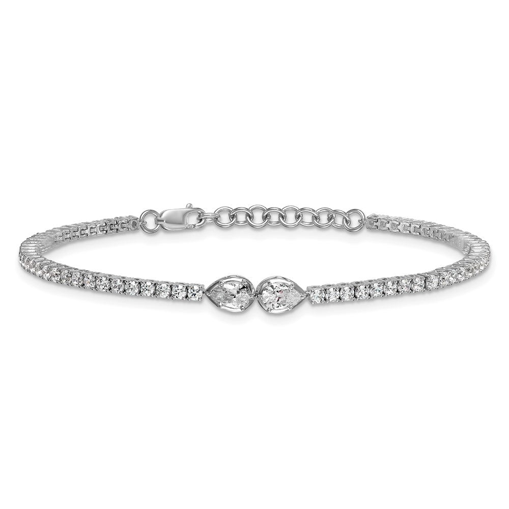 14kw 2 3/4 carat Lab Grown Dia VS+ F+ Comp 6.5in w/1in ext. Tennis Bracelet