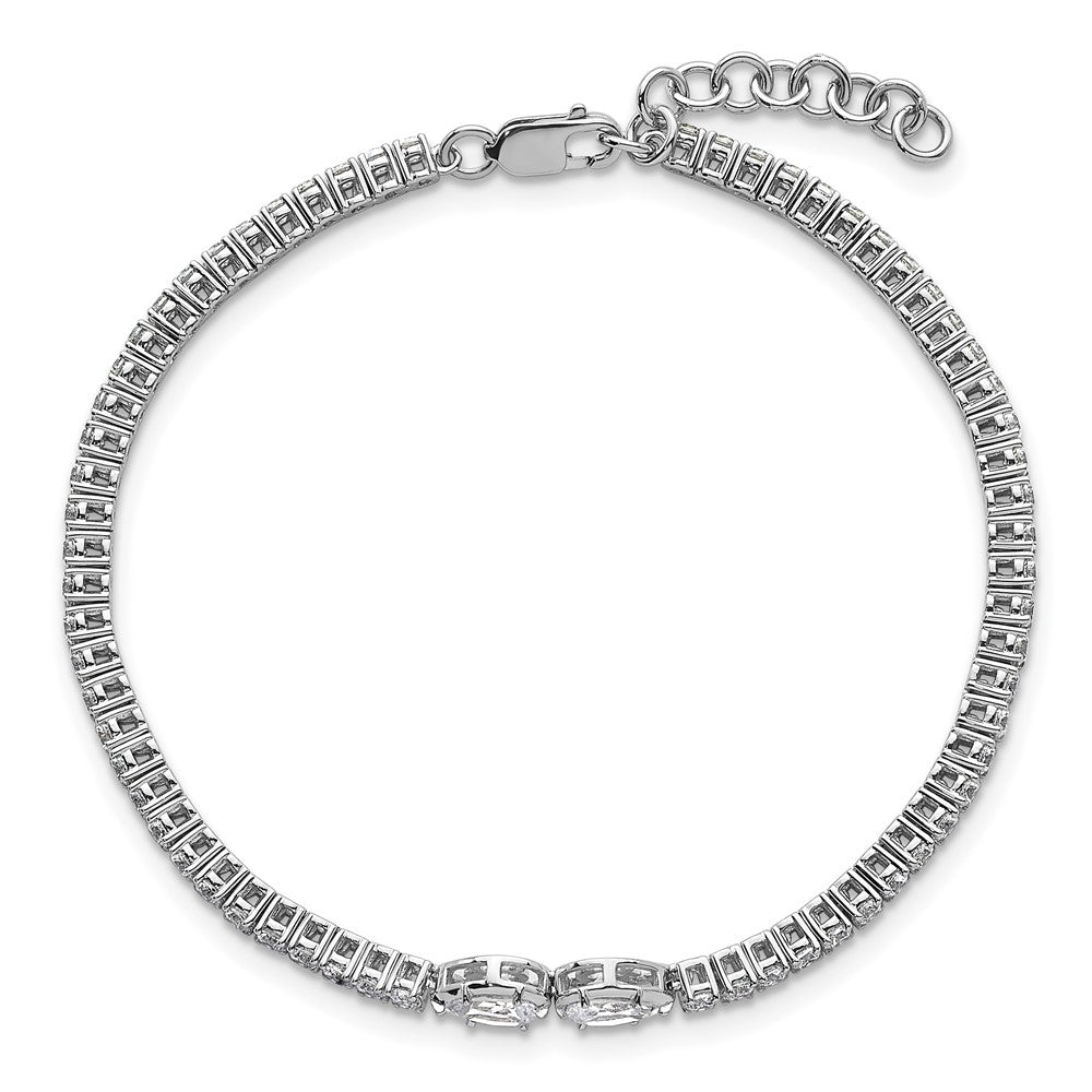 14kw 2 3/4 carat Lab Grown Dia VS+ F+ Comp 6.5in w/1in ext. Tennis Bracelet