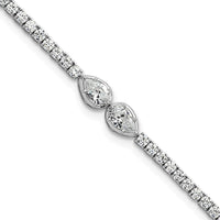 14kw 2 3/4 carat Lab Grown Dia VS+ F+ Comp 6.5in w/1in ext. Tennis Bracelet