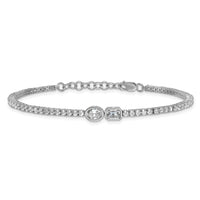 14kw 2 7/8 ct. Lab Grown Dia. VS+ F+ Comp 6.5in w/1in ext. Tennis Bracelet