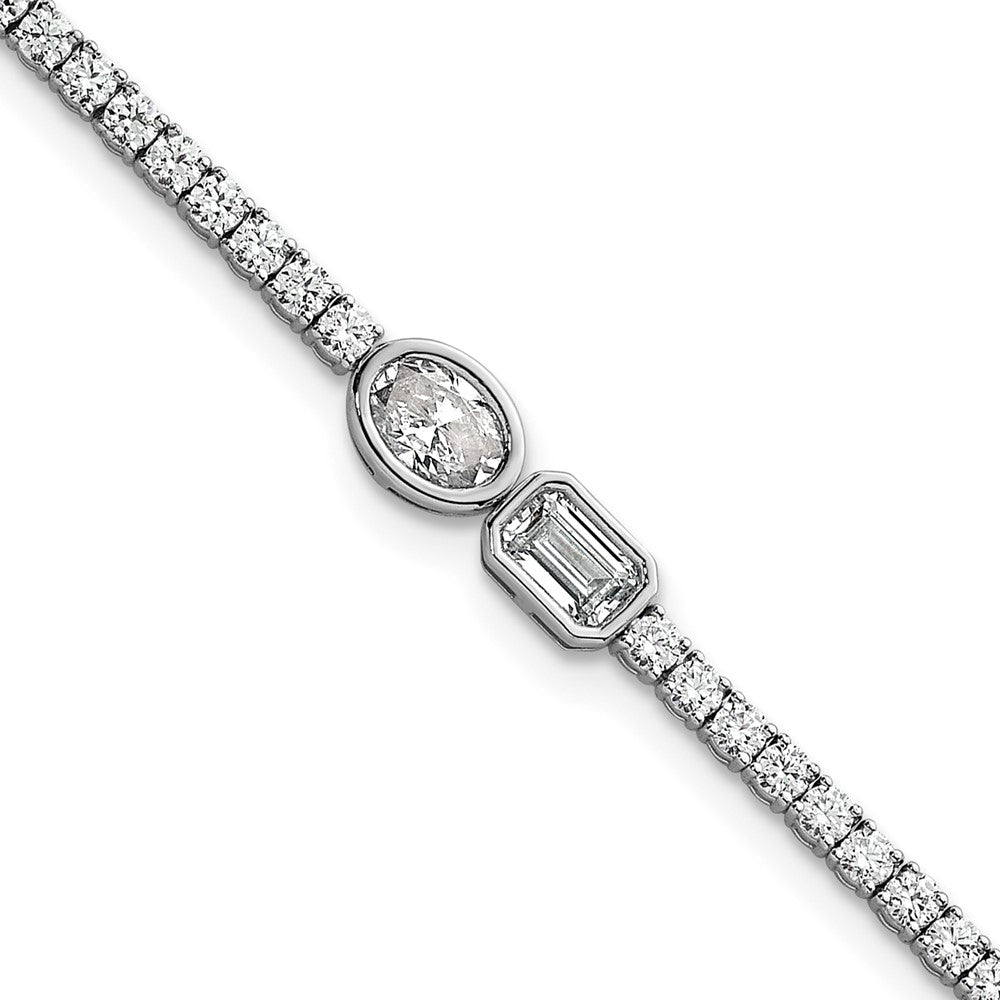 14kw 2 7/8 ct. Lab Grown Dia. VS+ F+ Comp 6.5in w/1in ext. Tennis Bracelet