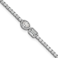 14kw 2 7/8 ct. Lab Grown Dia. VS+ F+ Comp 6.5in w/1in ext. Tennis Bracelet
