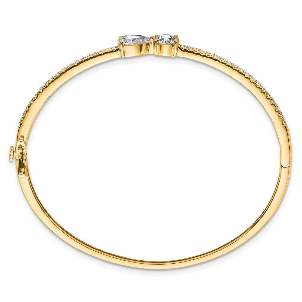 14k 2ct Lab Grown Diamond VS+ F+ Complete Bangle