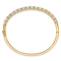 14k 3 1/4ct Lab Grown Diamond VS+ F+ Complete Bangle