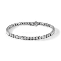 Sterling Silver 1ct Lab Grown Diamond VS/SI+ G+ Comp Tennis Bracelet