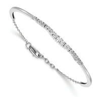 14kw 3/4ct Lab Grown Diamond VS/SI+ G+ Comp Graduated Bangle