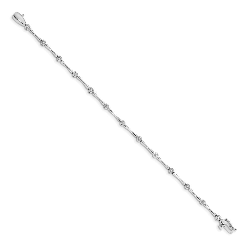 14kw 1/2 ct Lab Grown Dia VS/SI+ G+ Comp 7 in Fancy Bracelet
