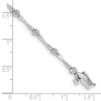 14kw 1/2 ct Lab Grown Dia VS/SI+ G+ Comp 7 in Fancy Bracelet