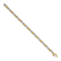 14ktt 1/2 ct Lab Grown Dia VS/SI+ G+ Comp 7 in X Fancy Bracelet