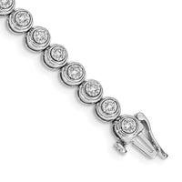14kw 1 ct Lab Grown Dia VS/SI+ G+ 7in Comp Circle Link Bracelet