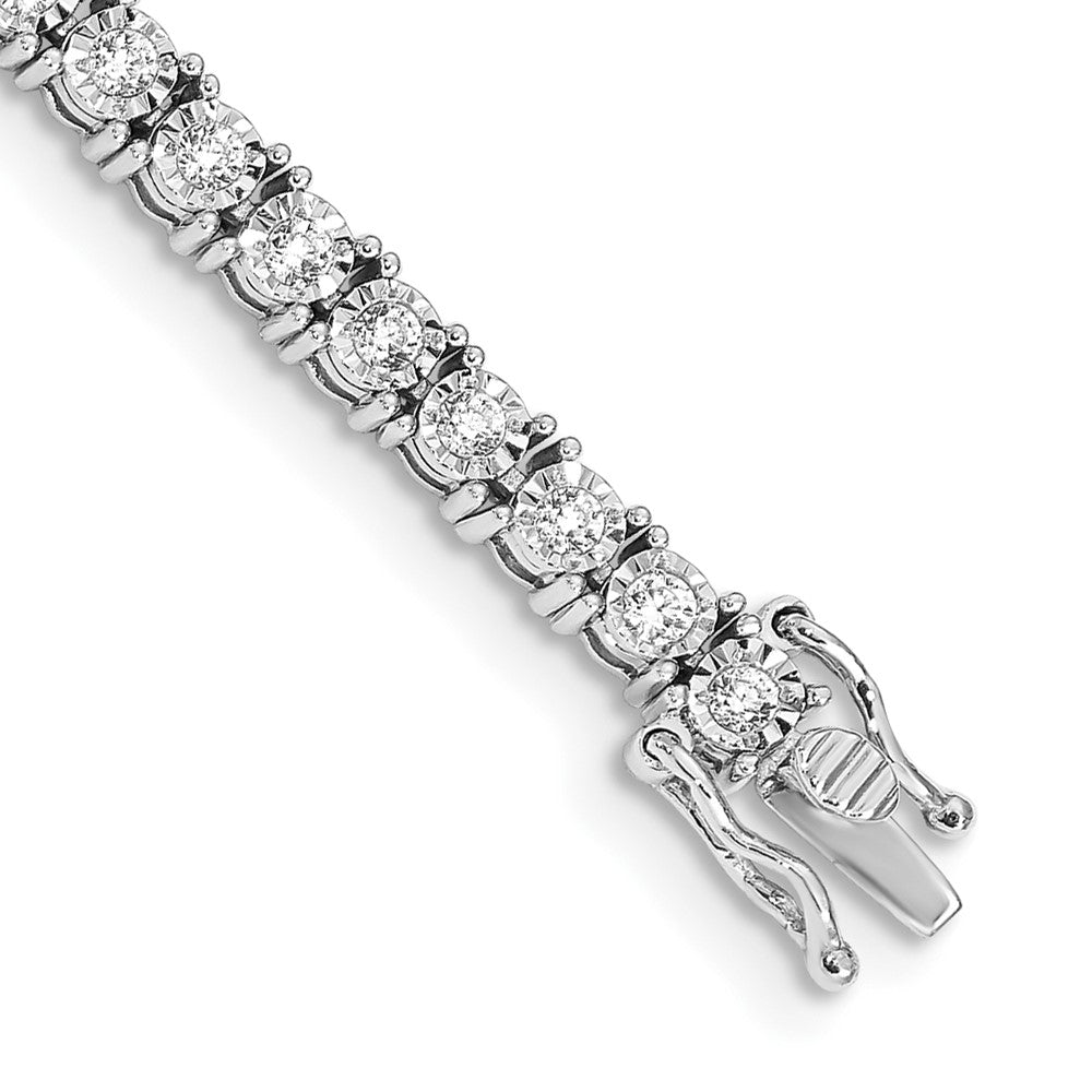 14kw 2 ct Lab Grown Dia VS/SI+ G+ 7.5 in Comp Illusion Bracelet