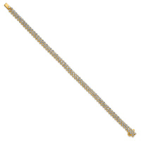 14k 5ct Lab Grown Diamond VS+ F+ Complete Tennis Bracelet