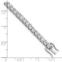 14k 7 7/8ct Lab Grown Dia VS/SI+ G+ Comp Round Tennis Bracelet