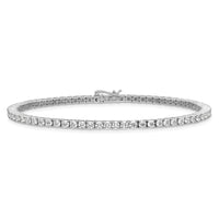 14k 4 3/8ct Lab Grown Dia VS/SI+ G+ 7.5in Comp Tennis Bracelet