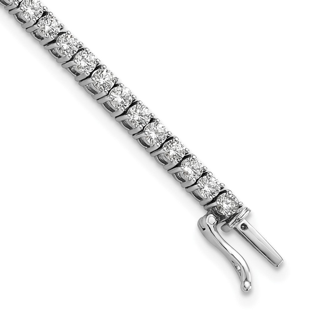 14k 4 3/8ct Lab Grown Dia VS/SI+ G+ 7.5in Comp Tennis Bracelet