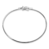 14kw 7/8ct Lab Grown Dia VS/SI+ G+ Comp Star Hinged Bangle Bracelet