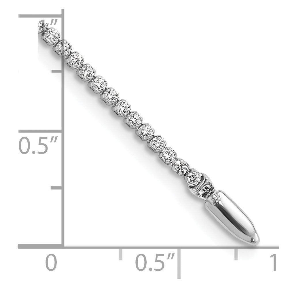 14k 1 1/3 ct Lab Grown Dia VS/SI+ G+ Comp Round Tennis Bracelet