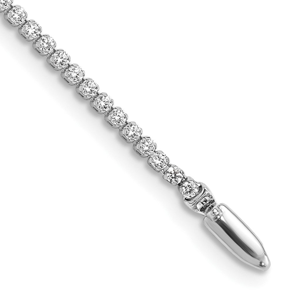 14k 1 1/3 ct Lab Grown Dia VS/SI+ G+ Comp Round Tennis Bracelet