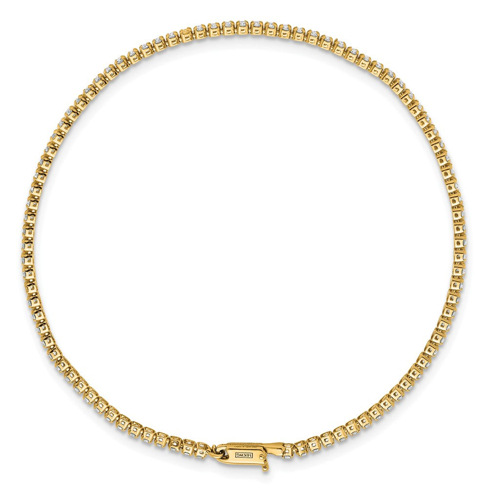 14k 1 1/3 ct Lab Grown Dia VS/SI+ G+ 7in Comp Tennis Bracelet