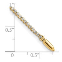 14k 1 1/3 ct Lab Grown Dia VS/SI+ G+ 7in Comp Tennis Bracelet