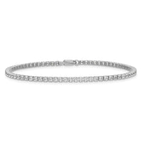 14kw 3 1/5ct Lab Grown Dia VS/SI+ G+ Comp Round Tennis Bracelet
