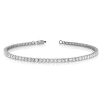 14kw 3 1/5ct Lab Grown Dia VS/SI+ G+ Comp Round Tennis Bracelet