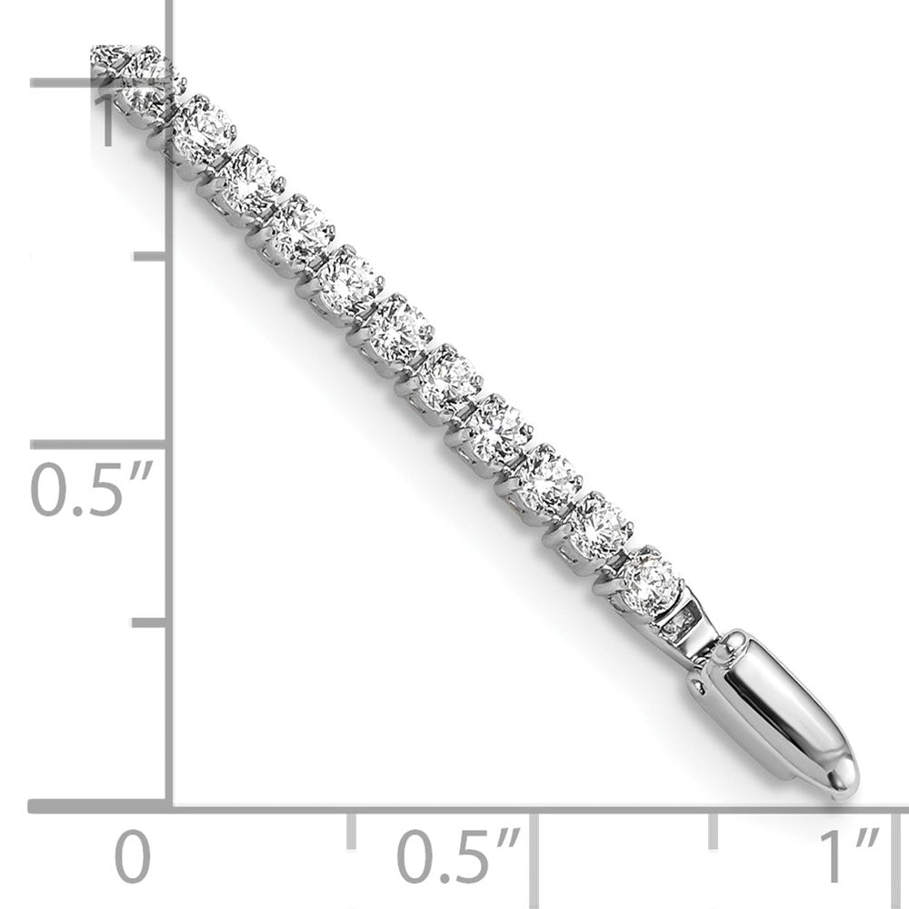 14kw 3 1/5ct Lab Grown Dia VS/SI+ G+ Comp Round Tennis Bracelet