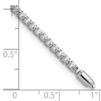 14kw 3 1/5ct Lab Grown Dia VS/SI+ G+ Comp Round Tennis Bracelet