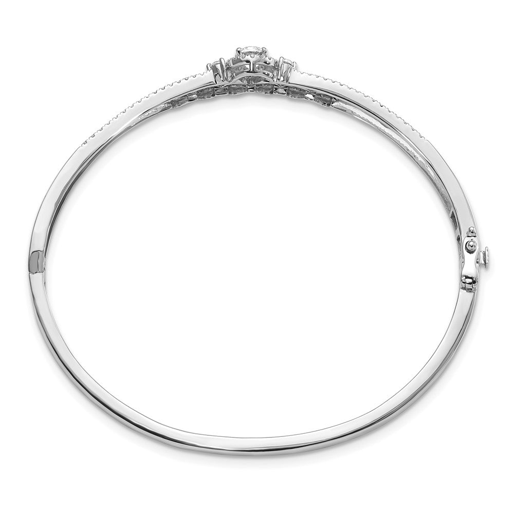 14kw 1ct Lab Grown Diamond VS/SI+ G+ 2 Strand Infinity & Round Comp Bangle