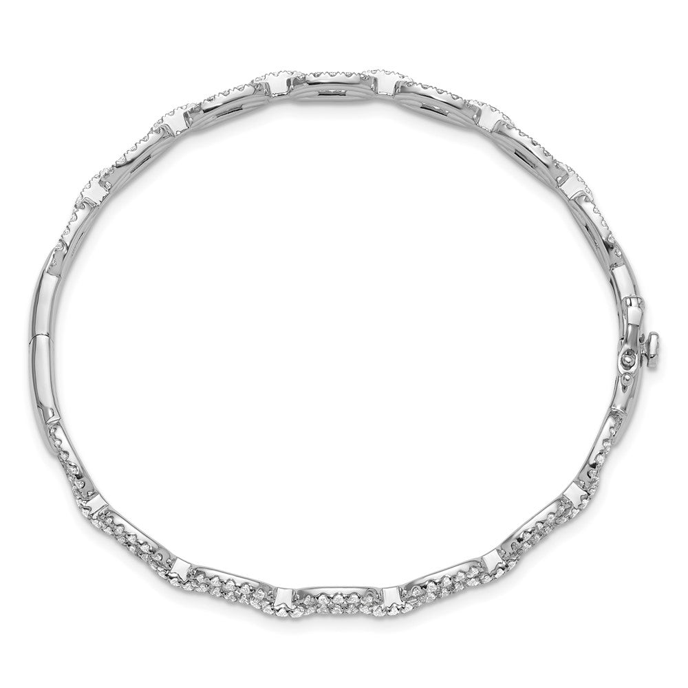 TO 14kw 2 1/6ct Lab Grown DIA. VS+ F+ 7in Comp. Link Bracelet