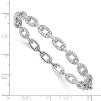 TO 14kw 2 1/6ct Lab Grown DIA. VS+ F+ 7in Comp. Link Bracelet