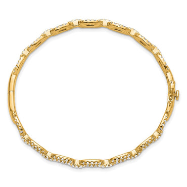 TO 14k 2 1/6ct Lab Grown DIA. VS+ F+ 7in Comp. Link Bracelet