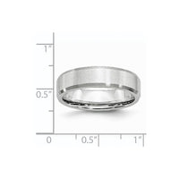 Cobalt Beveled Edge Satin 6mm Band