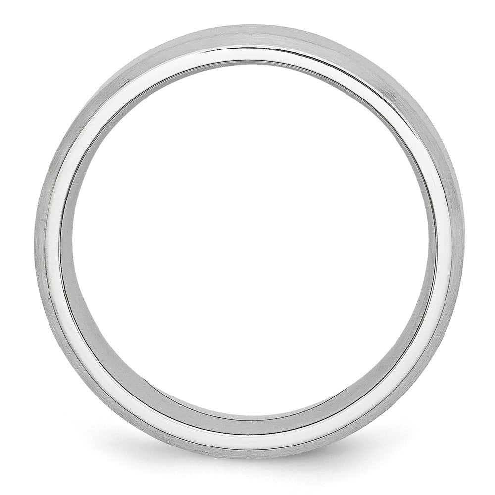 Cobalt Beveled Edge Satin 8mm Band