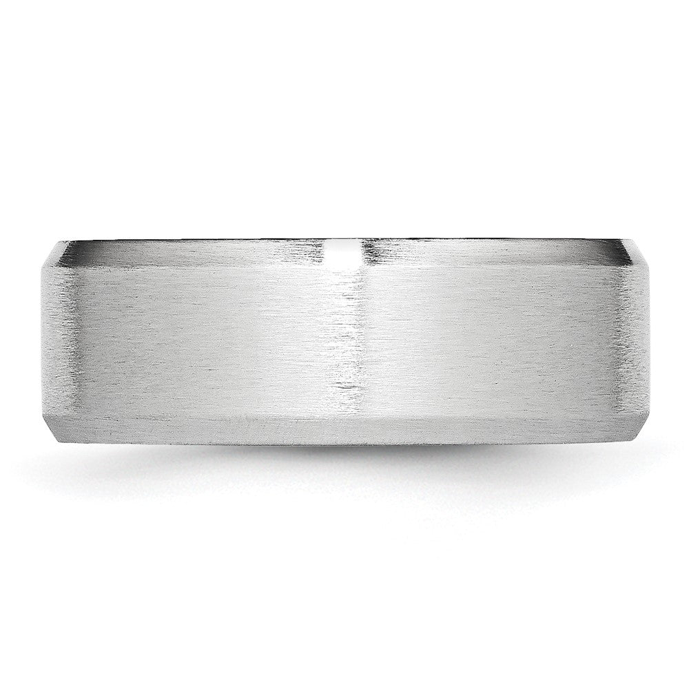 Cobalt Beveled Edge Satin 8mm Band