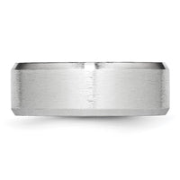 Cobalt Beveled Edge Satin 8mm Band