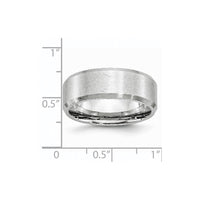 Cobalt Beveled Edge Satin 8mm Band