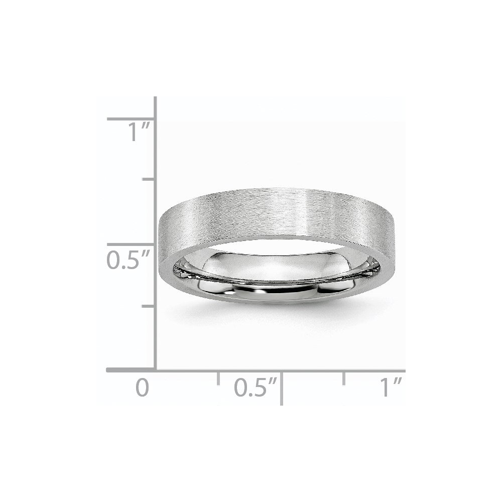 Cobalt Flat Satin 5mm Band