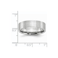 Cobalt Flat Satin 6mm Band