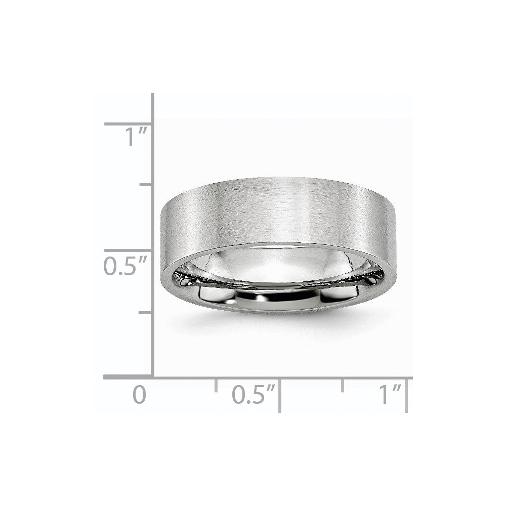 Cobalt Flat Satin 7mm Band