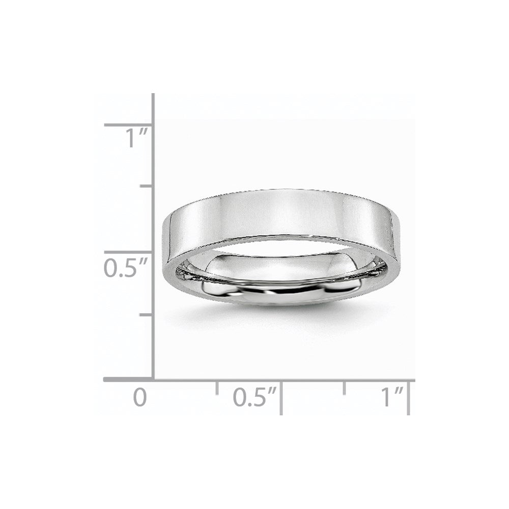 Cobalt Flat Polished 5mm Band