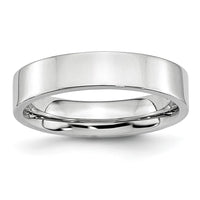 Cobalt Flat Polished 5mm Band