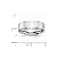 Cobalt Flat Polished 6mm Band