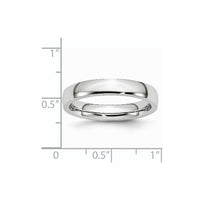 Cobalt Polished 4mm Half Round Band