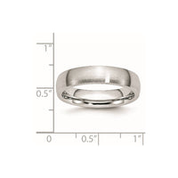 Cobalt Satin 5mm Half Round Band