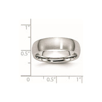 Cobalt Satin 6mm Half Round Band